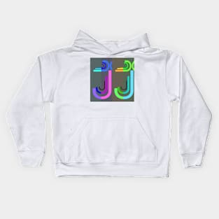 Letter J, the pattern Kids Hoodie